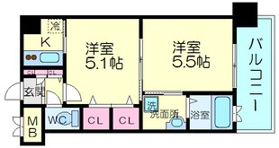 エンクレスト薬院ＬＵＣＥの物件間取画像